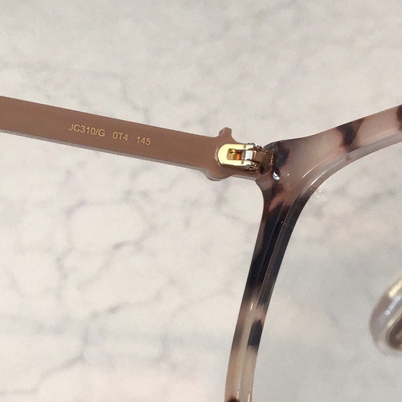 Jimmy Choo JC310/G 00T4 53 Havana Pink Eyeglasses - Picture 5 of 8